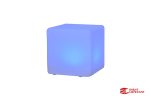 LED Cube Sitzwürfel beleuchtet 30cm / 40cm / 50cm - LED Hocker - LED Loungemöbel