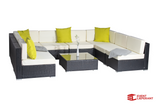 Tisch Modul - Rattan Lounge Serie Schwarz / Creme