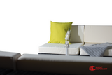Sessel Modul mit Armlehnen - Rattan Lounge Serie Schwarz / Creme