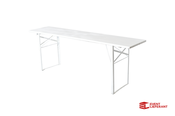 Bierzeltgarnitur Tisch Weiß 220x50cm